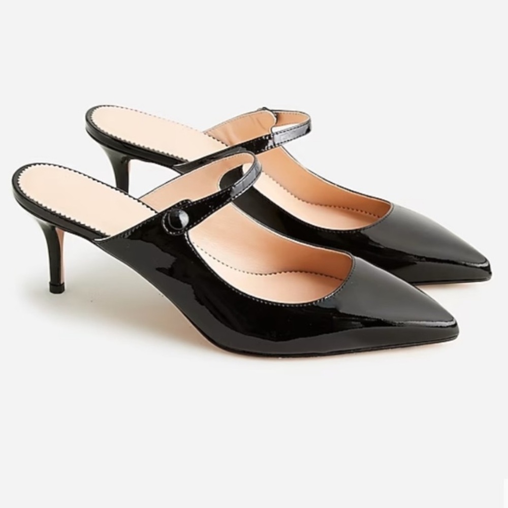 J. Crew Collette  Black Patent Leather Pump - Picture 2 of 3